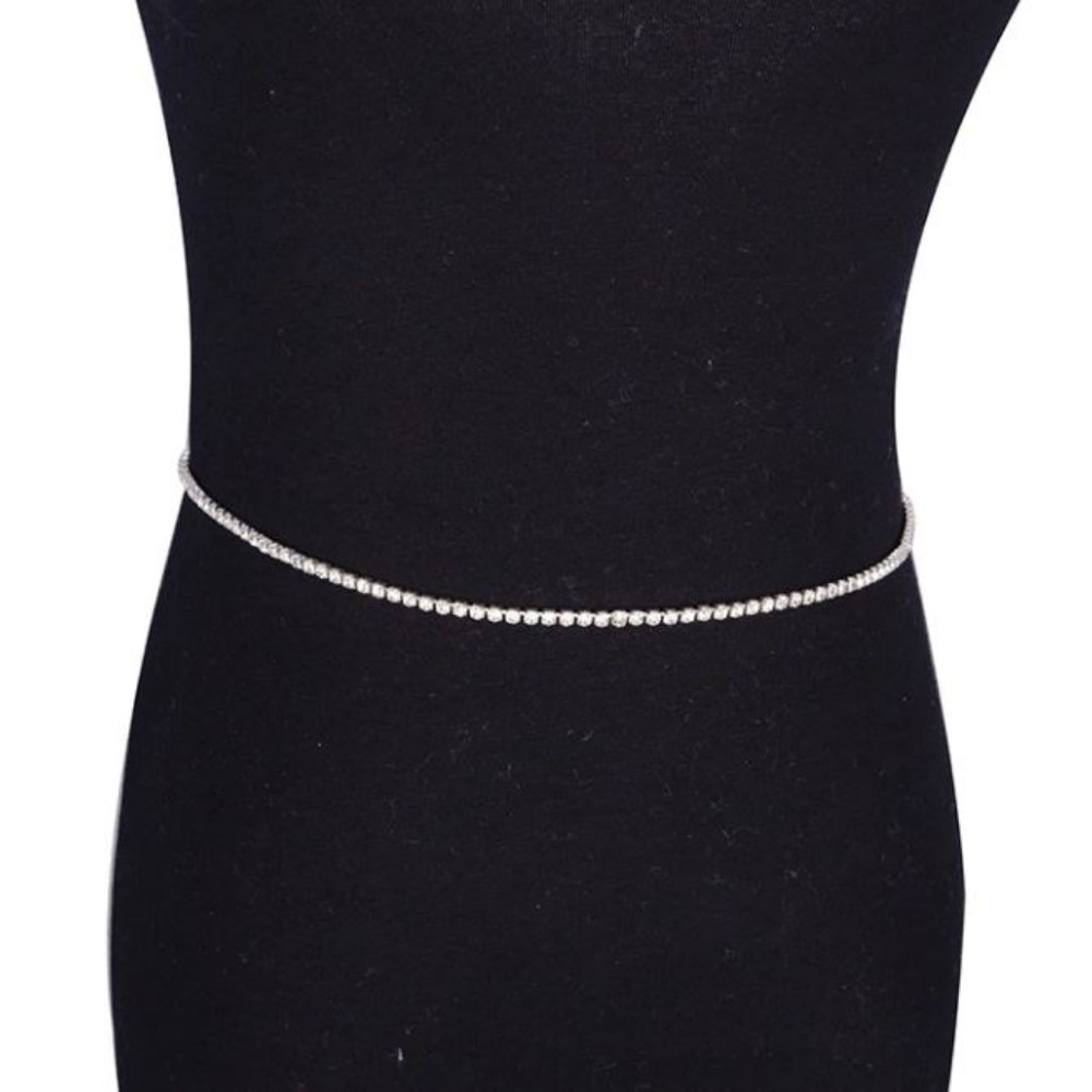 Silver Sequins Belly Chain - Picture 3 of 4